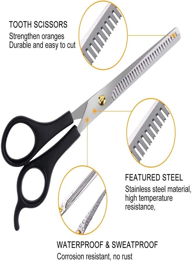 Foreign Holics Stainless Steel Professional Pet Grooming Scissor and Comb Kit for Dogs & Cats Hair Cutting (Pac of 3) - Image 4